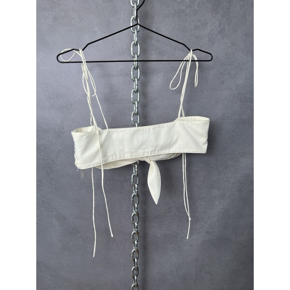 Orseund Iris "The Cha Cha" bandeau bralette top Ecru Ivory M-L RRP $185 - Picture 4 of 6